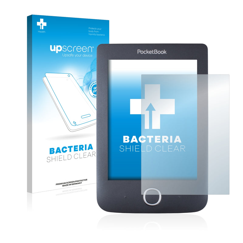 upscreen Bacteria Shield Clear Premium Antibacterial Screen Protector for PocketBook Basic 3