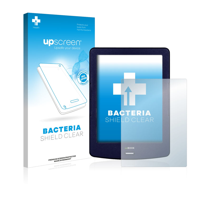 upscreen Bacteria Shield Clear Premium Antibacterial Screen Protector for inkBOOK Lumos