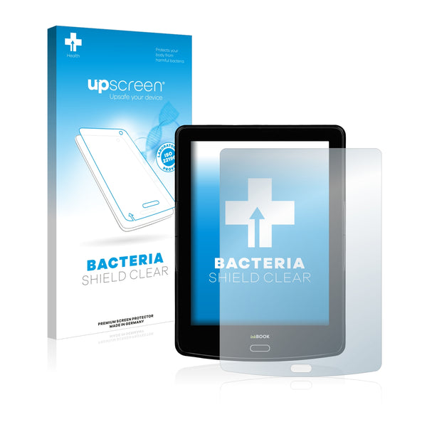 upscreen Bacteria Shield Clear Premium Antibacterial Screen Protector for inkBOOK Prime