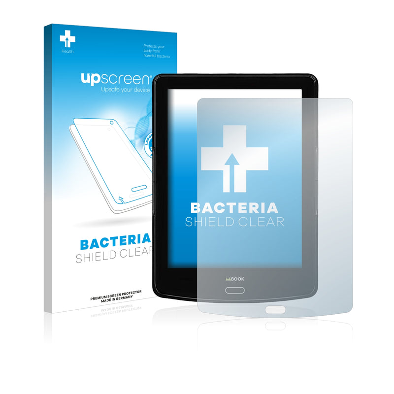 upscreen Bacteria Shield Clear Premium Antibacterial Screen Protector for inkBOOK Prime HD