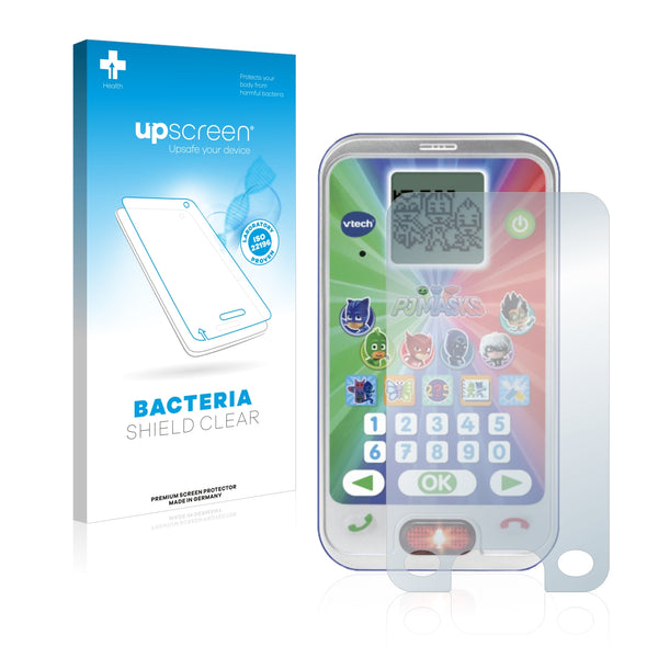 upscreen Bacteria Shield Clear Premium Antibacterial Screen Protector for Vtech PJ Masks Superlernhandy
