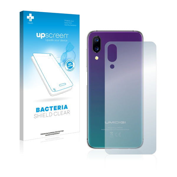 upscreen Bacteria Shield Clear Premium Antibacterial Screen Protector for Umidigi One Pro (Back)