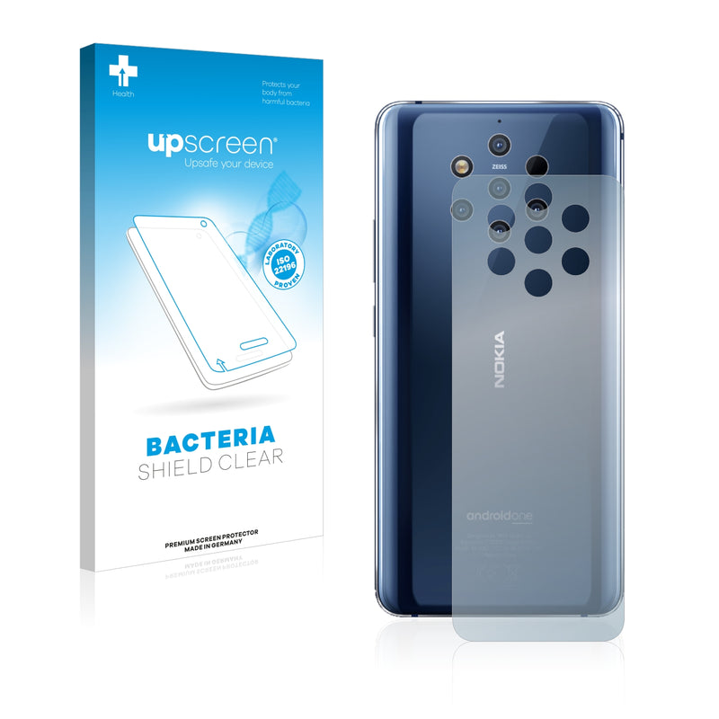 upscreen Bacteria Shield Clear Premium Antibacterial Screen Protector for Nokia 9 PureView (Back)