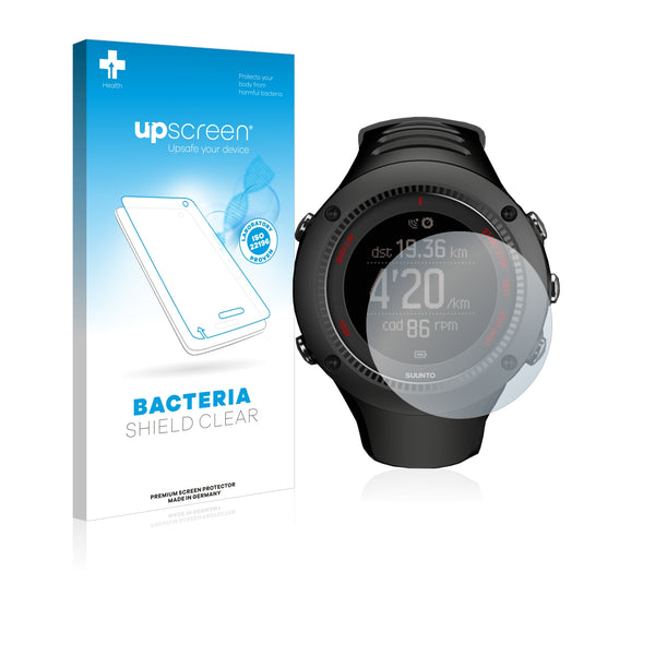 upscreen Bacteria Shield Clear Premium Antibacterial Screen Protector for Suunto Ambit3 Multisport
