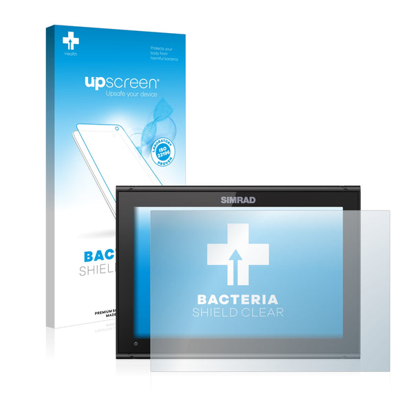 upscreen Bacteria Shield Clear Premium Antibacterial Screen Protector for Simrad GO 12 XSE
