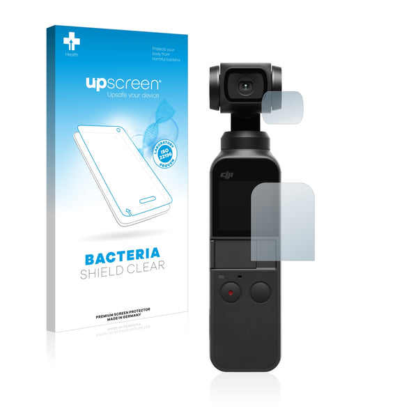 upscreen Bacteria Shield Clear Premium Antibacterial Screen Protector for DJI Osmo Pocket (Display + Lens)