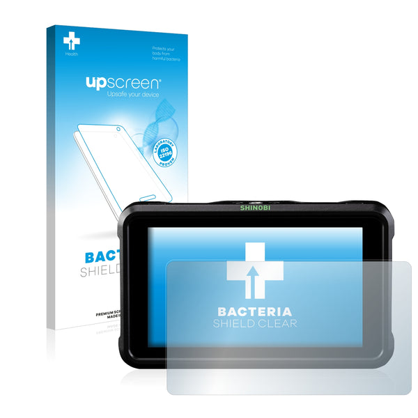 upscreen Bacteria Shield Clear Premium Antibacterial Screen Protector for Atomos Shinobi