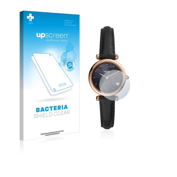 upscreen Bacteria Shield Clear Premium Antibacterial Screen Protector for Fossil Carlie Mini