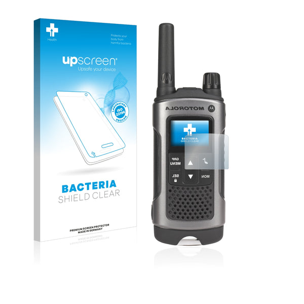 upscreen Bacteria Shield Clear Premium Antibacterial Screen Protector for Motorola TLKR T80