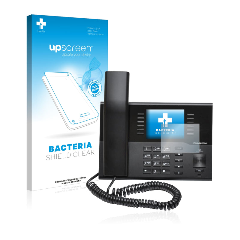 upscreen Bacteria Shield Clear Premium Antibacterial Screen Protector for Innovaphone IP222