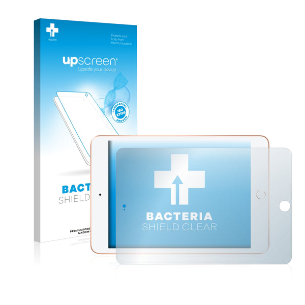 upscreen Bacteria Shield Clear Premium Antibacterial Screen Protector for Apple iPad mini 2019 (Landscape)