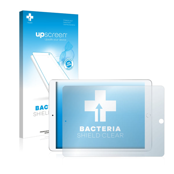 upscreen Bacteria Shield Clear Premium Antibacterial Screen Protector for Apple iPad Air 2019 (Landscape)