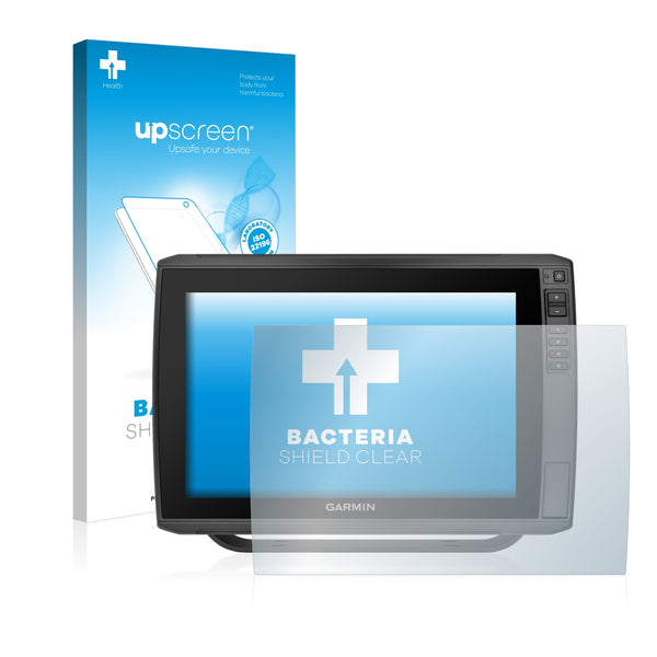 upscreen Bacteria Shield Clear Premium Antibacterial Screen Protector for Garmin echoMAP Ultra 122sv