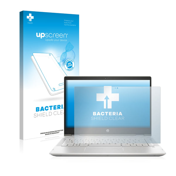 upscreen Bacteria Shield Clear Premium Antibacterial Screen Protector for HP Pavilion x360 14-cd1012nf