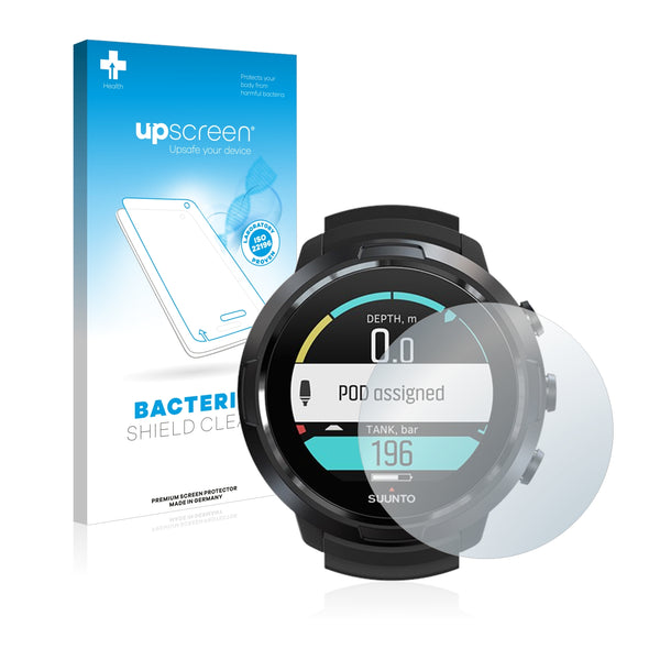 upscreen Bacteria Shield Clear Premium Antibacterial Screen Protector for Suunto D5