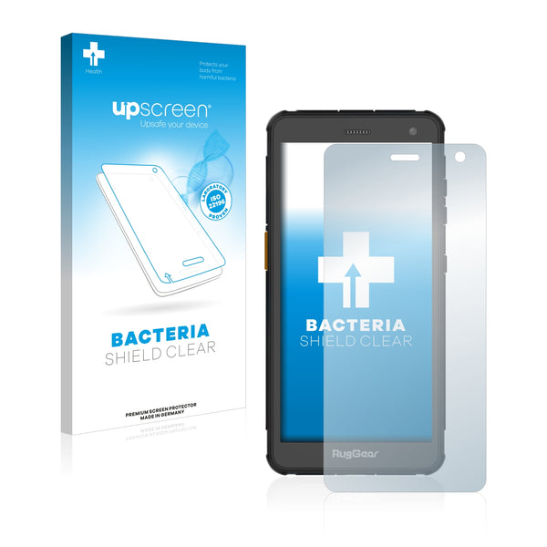 upscreen Bacteria Shield Clear Premium Antibacterial Screen Protector for RugGear RG655