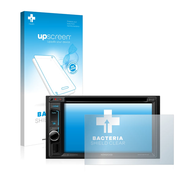 upscreen Bacteria Shield Clear Premium Antibacterial Screen Protector for Kenwood DNX451RVS