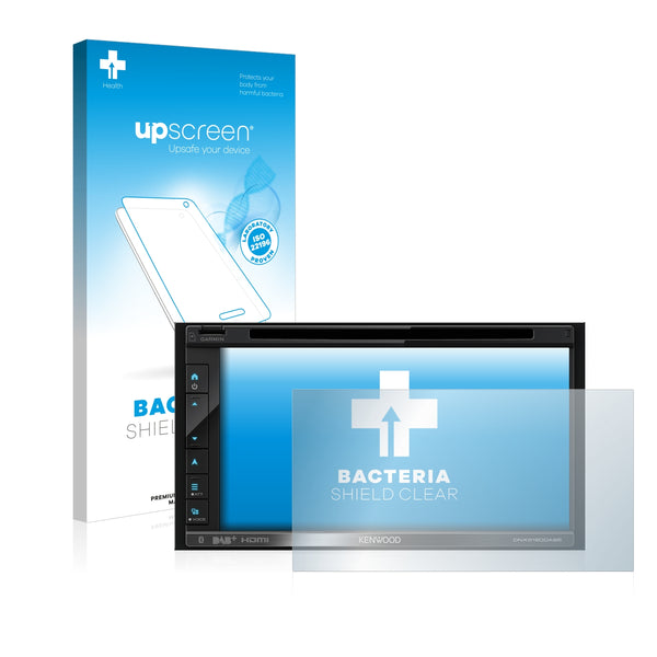 upscreen Bacteria Shield Clear Premium Antibacterial Screen Protector for Kenwood DNX5180DABS