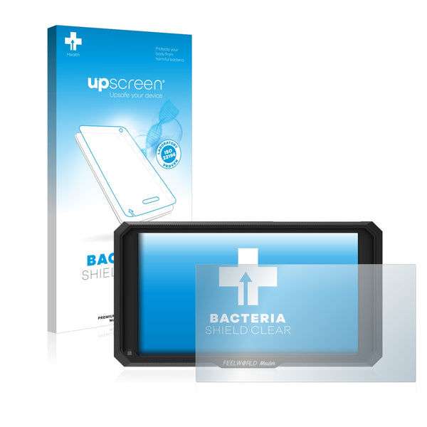 upscreen Bacteria Shield Clear Premium Antibacterial Screen Protector for Feelworld Master MA5