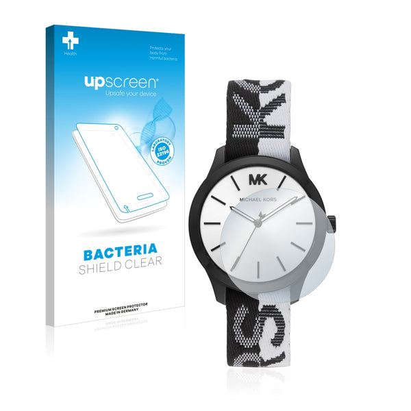 upscreen Bacteria Shield Clear Premium Antibacterial Screen Protector for Michael Kors Runway MK2844 (38 mm)