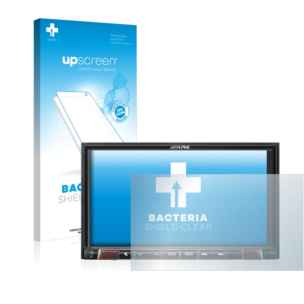 upscreen Bacteria Shield Clear Premium Antibacterial Screen Protector for Alpine X802D-T5