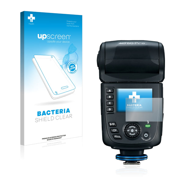 upscreen Bacteria Shield Clear Premium Antibacterial Screen Protector for Nissin MG80 Pro