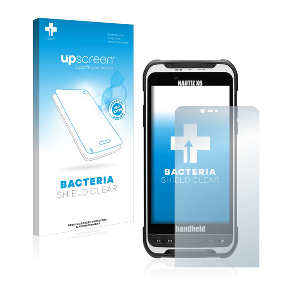 upscreen Bacteria Shield Clear Premium Antibacterial Screen Protector for Handheld Nautiz X6
