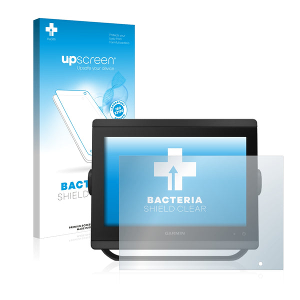 upscreen Bacteria Shield Clear Premium Antibacterial Screen Protector for Garmin GPSMAP 8410xsv