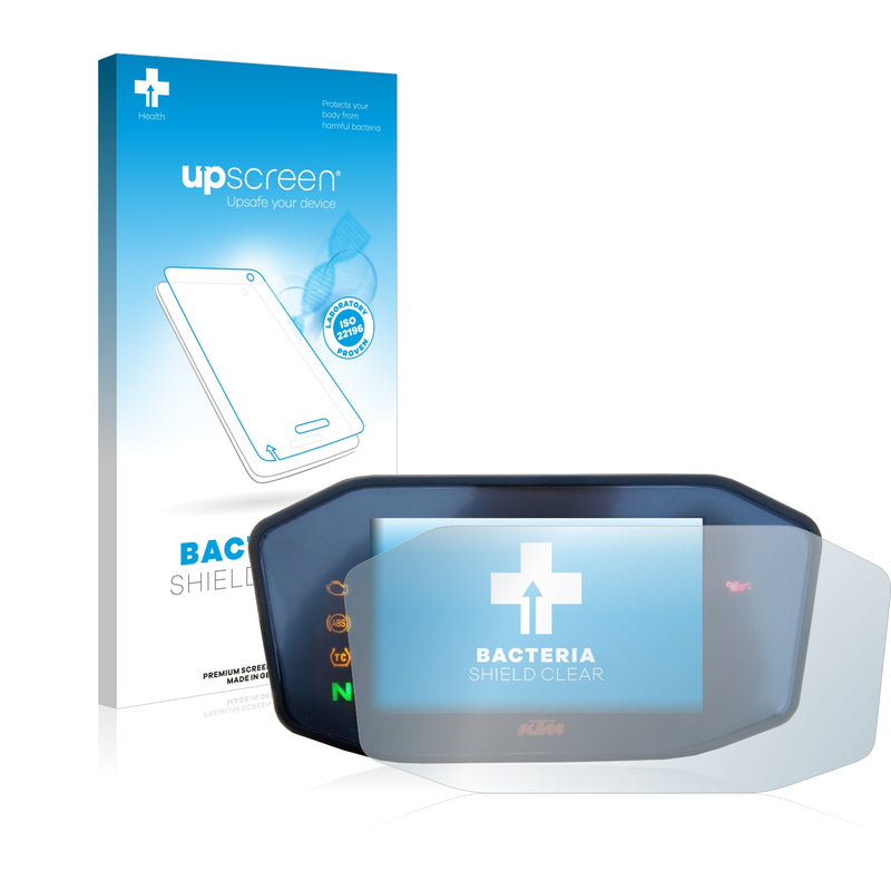 upscreen Bacteria Shield Clear Premium Antibacterial Screen Protector for KTM 790 Duke