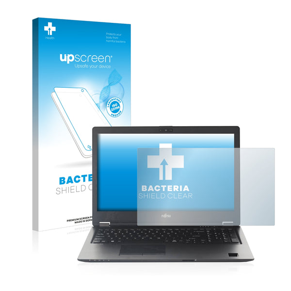 upscreen Bacteria Shield Clear Premium Antibacterial Screen Protector for Fujitsu Lifebook U758 Non-Touch