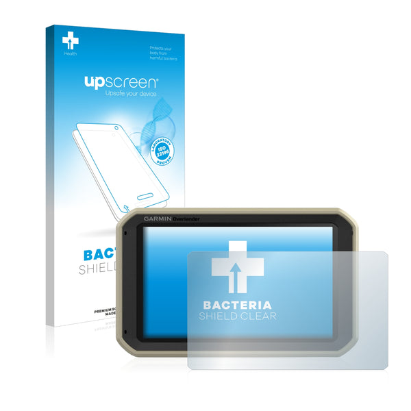 upscreen Bacteria Shield Clear Premium Antibacterial Screen Protector for Garmin Overlander