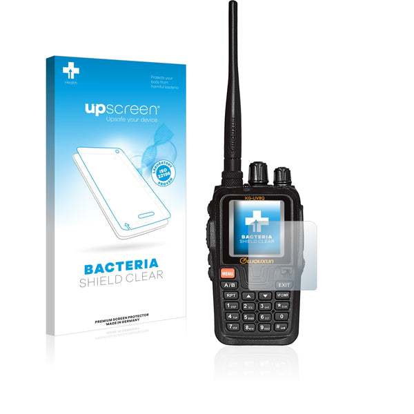 upscreen Bacteria Shield Clear Premium Antibacterial Screen Protector for Wouxun KG-UV8Q