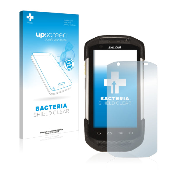 upscreen Bacteria Shield Clear Premium Antibacterial Screen Protector for Zebra TC75x