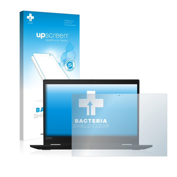 upscreen Bacteria Shield Clear Premium Antibacterial Screen Protector for Lenovo ThinkPad X390 Yoga