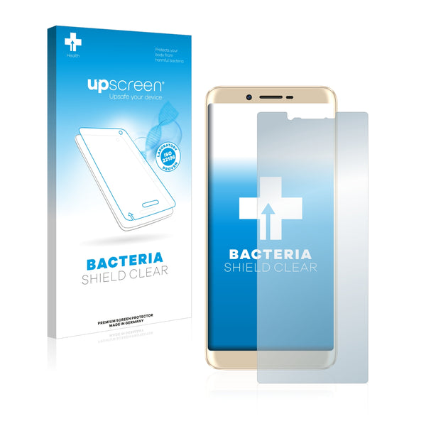 upscreen Bacteria Shield Clear Premium Antibacterial Screen Protector for Doogee X60L