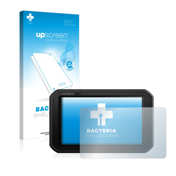 upscreen Bacteria Shield Clear Premium Antibacterial Screen Protector for Garmin Camper 785