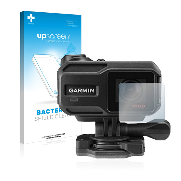 upscreen Bacteria Shield Clear Premium Antibacterial Screen Protector for Garmin Virb X (Lens)