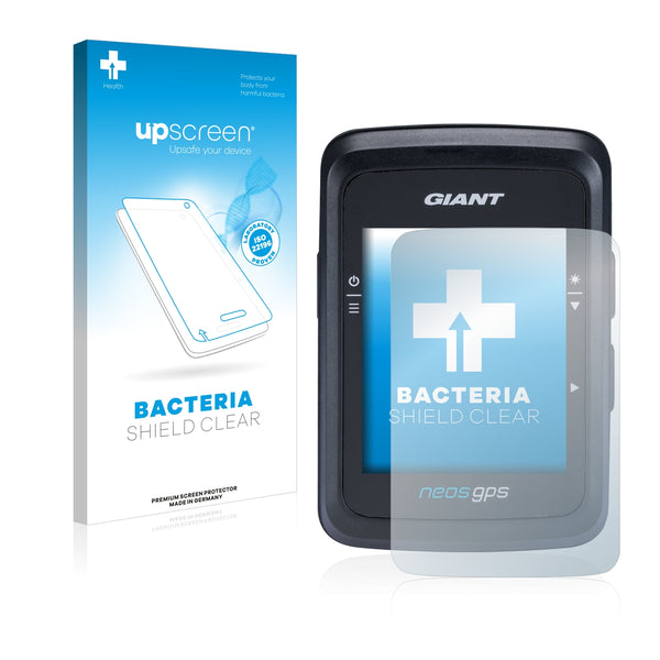 upscreen Bacteria Shield Clear Premium Antibacterial Screen Protector for Giant Neos GPS