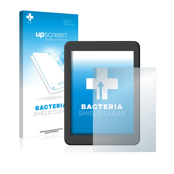 upscreen Bacteria Shield Clear Premium Antibacterial Screen Protector for Boyue Likebook Mars