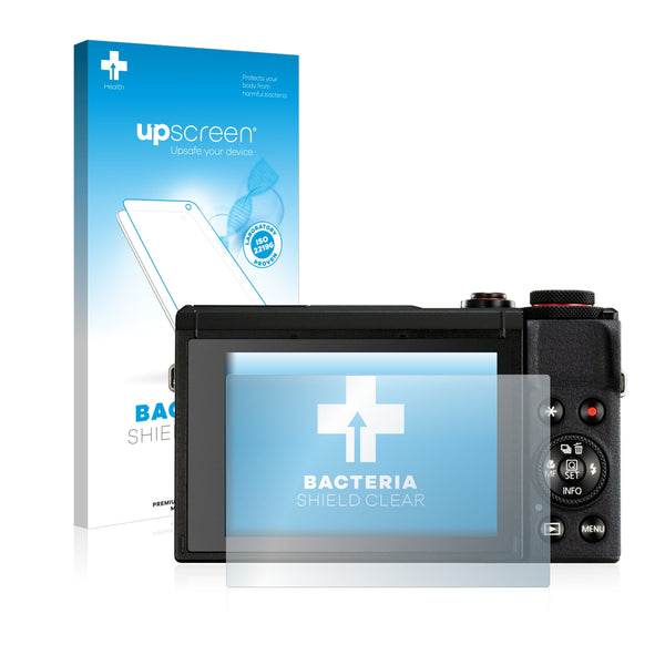 upscreen Bacteria Shield Clear Premium Antibacterial Screen Protector for Canon PowerShot G7 X Mark III