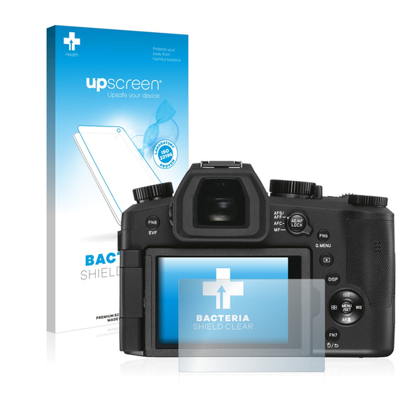 upscreen Bacteria Shield Clear Premium Antibacterial Screen Protector for Leica V-LUX 5