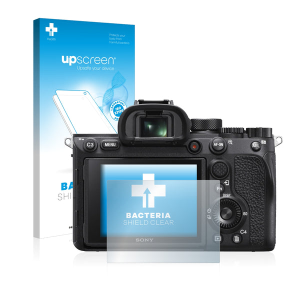 upscreen Bacteria Shield Clear Premium Antibacterial Screen Protector for Sony Alpha 7R IV