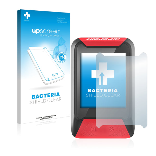 upscreen Bacteria Shield Clear Premium Antibacterial Screen Protector for igpsport iGS130