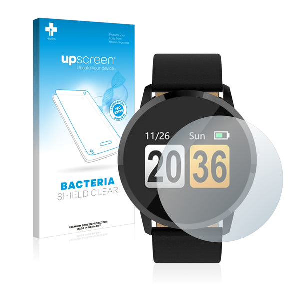 upscreen Bacteria Shield Clear Premium Antibacterial Screen Protector for Gokoo Fitness Tracker Q8