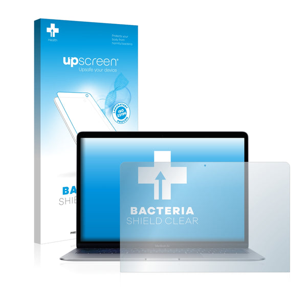 upscreen Bacteria Shield Clear Premium Antibacterial Screen Protector for Apple MacBook Air 13 2019
