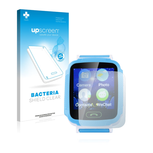 upscreen Bacteria Shield Clear Premium Antibacterial Screen Protector for GoClever Kiddy GPS Watch