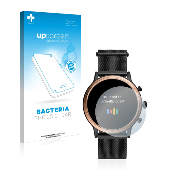 upscreen Bacteria Shield Clear Premium Antibacterial Screen Protector for Fossil Julianna HR (5.Gen)