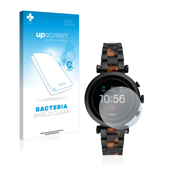 upscreen Bacteria Shield Clear Premium Antibacterial Screen Protector for Fossil Sloan HR (4.Gen)