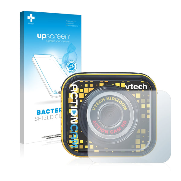 upscreen Bacteria Shield Clear Premium Antibacterial Screen Protector for Vtech Kidizoom Action Cam HD