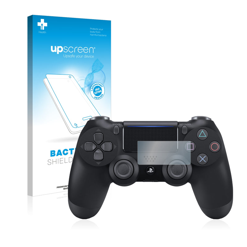 upscreen Bacteria Shield Clear Premium Antibacterial Screen Protector for Sony PS4 DualShock 4 Controller 2019